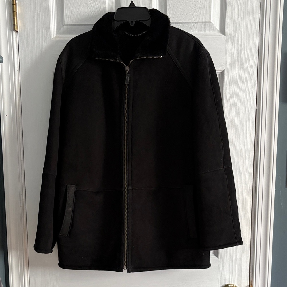 BLUE DUCK SHEARLING JACKET WOMANS SIZE 38